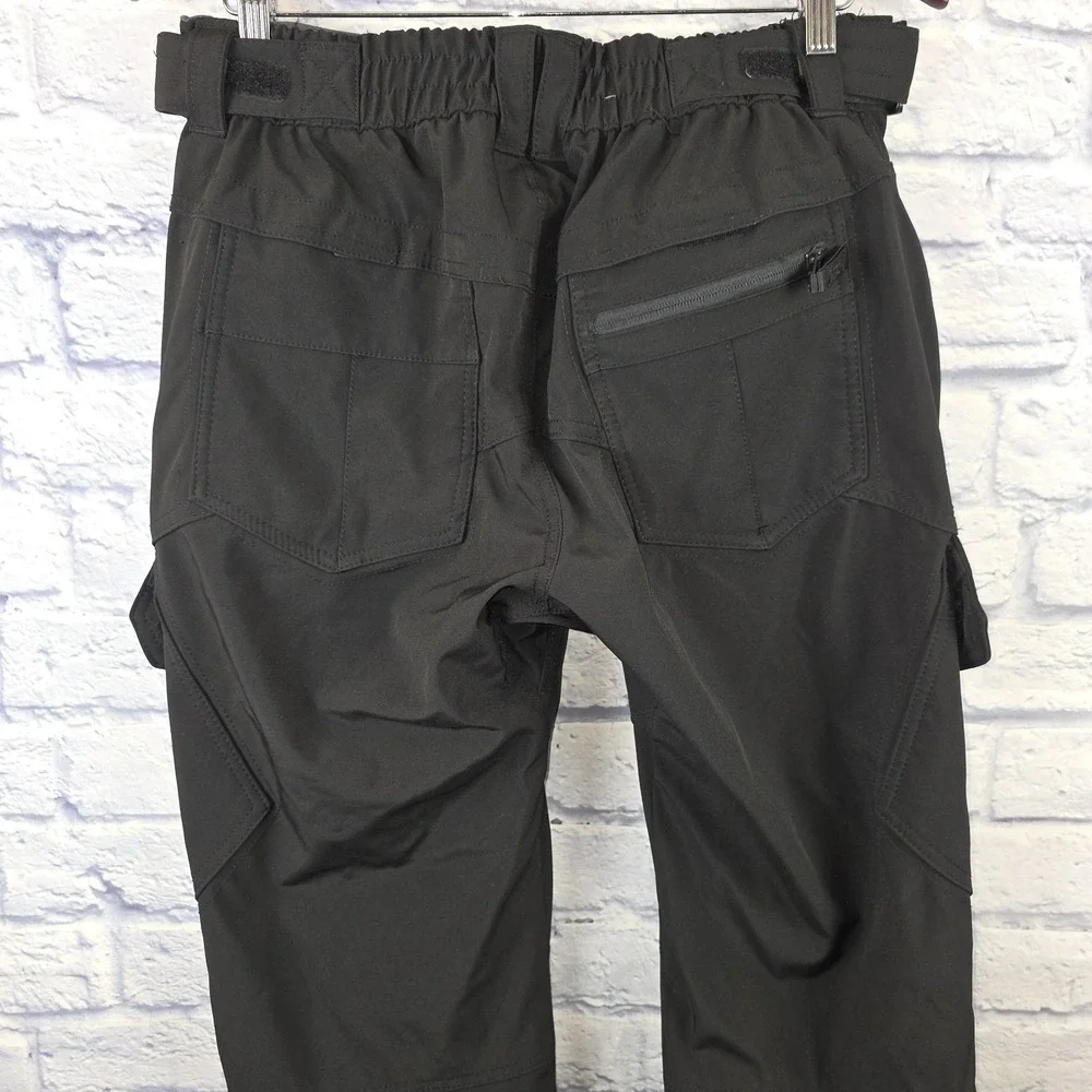 Gerry Men‎ Black Snow Ski Cargo Pants 4-Way Stretch Fleece Lined Sz Small 32X31